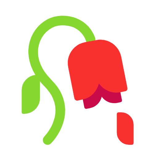 wilted flower as rendered by Microsoft