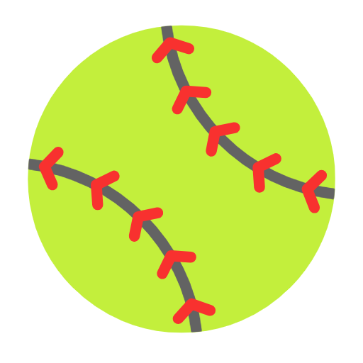 Softball as drawn by Microsoft in Windows 11 24h2 August 2025 Update
