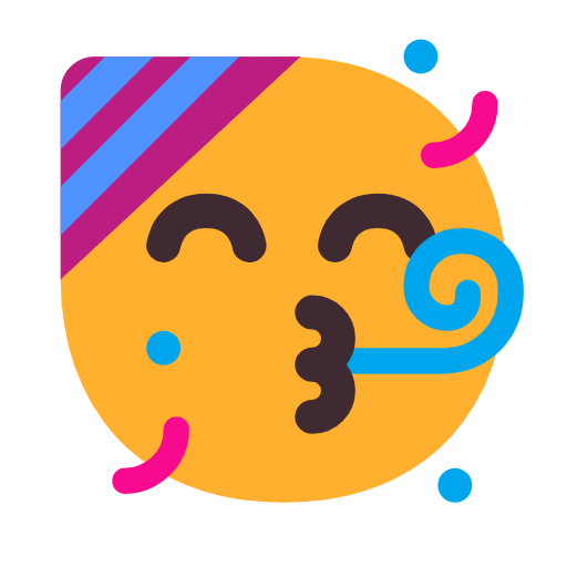 Partygesicht as rendered by Microsoft