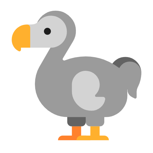 dodo as rendered by Microsoft