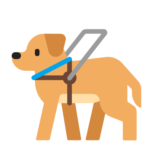 guide dog as rendered by Microsoft