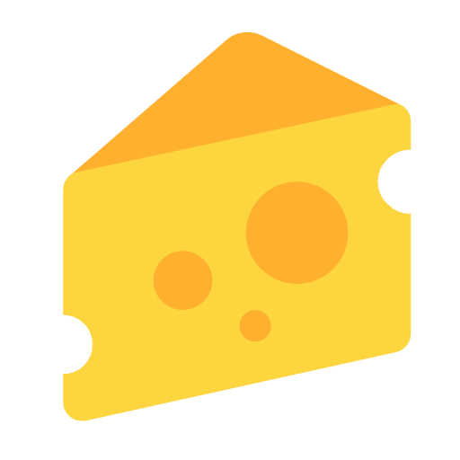 Cheese Wedge as drawn by Microsoft in Windows 11 24h2 August 2025 Update