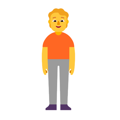 person standing as rendered by Microsoft
