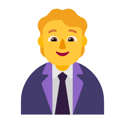 office worker as rendered by Microsoft