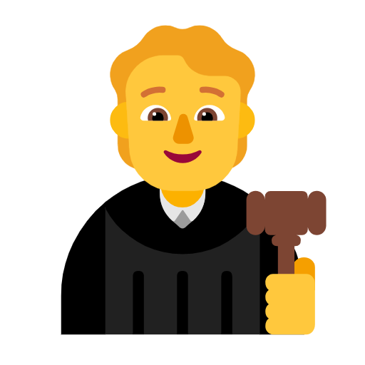 judge as rendered by Microsoft