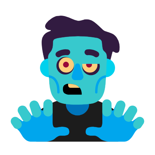 man zombie as rendered by Microsoft