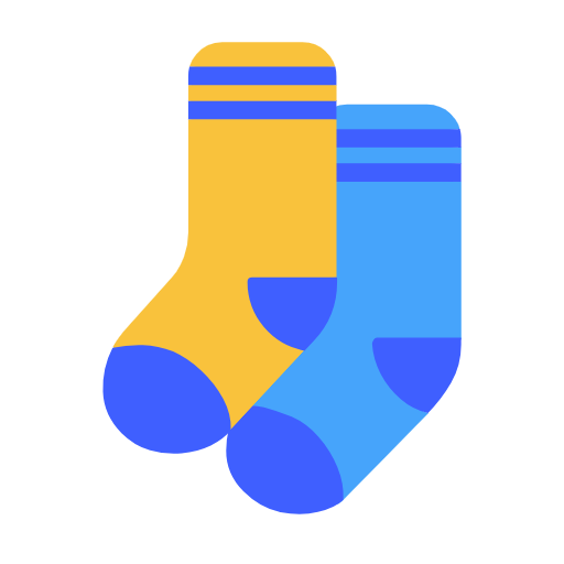 Socks as drawn by Microsoft in Windows 11 24h2 August 2025 Update