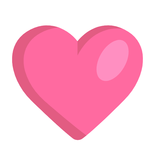Pink Heart as drawn by Microsoft in Windows 11 24h2 August 2025 Update