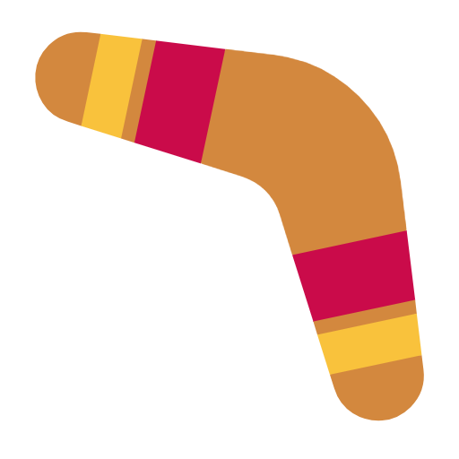 Boomerang as drawn by Microsoft in Windows 11 24h2 August 2025 Update