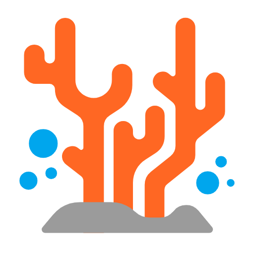 coral as rendered by Microsoft