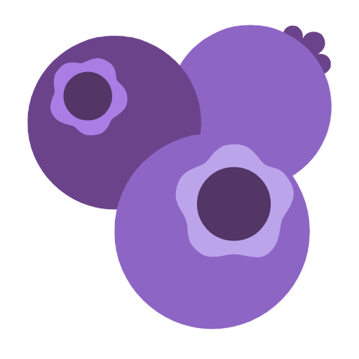 blueberries as rendered by Microsoft