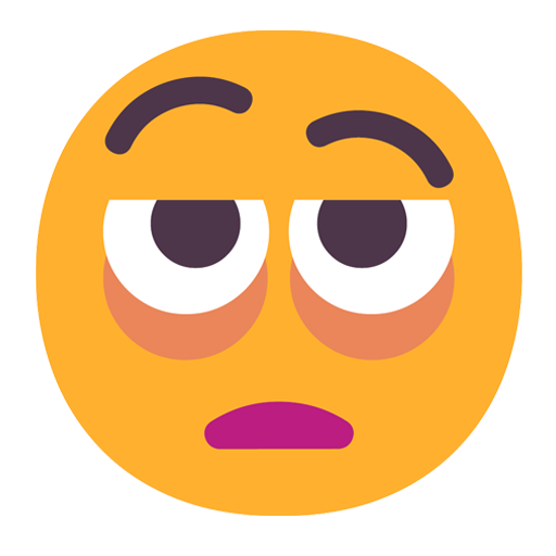 face with bags under eyes — Microsoft