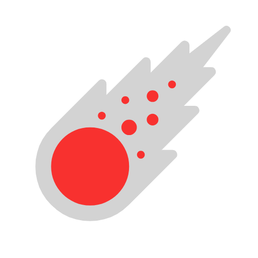 comet as rendered by Microsoft