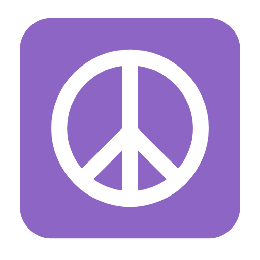 peace symbol as rendered by Microsoft