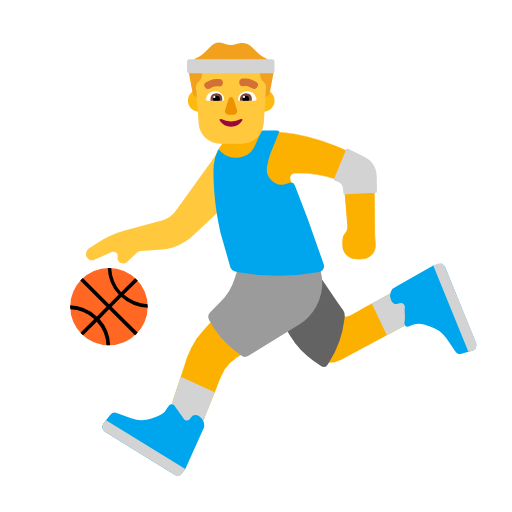 man bouncing ball as rendered by Microsoft