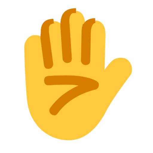 mano alzata as rendered by Microsoft