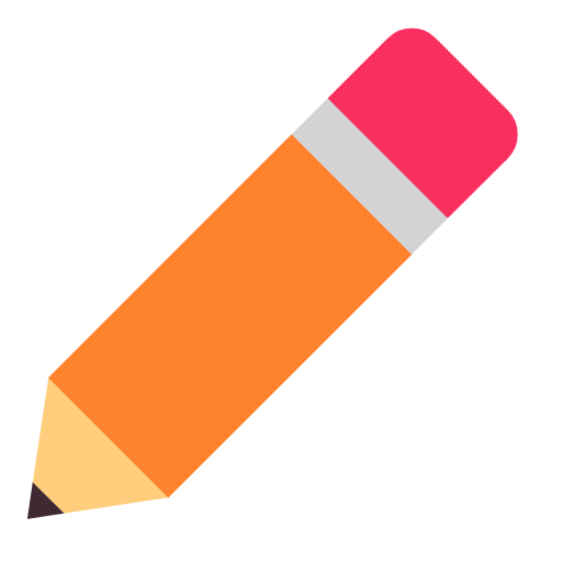 pencil as rendered by Microsoft