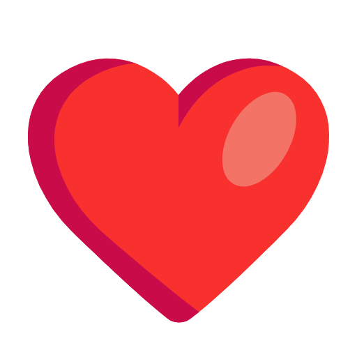 Red Heart as drawn by Microsoft in Windows 11 24h2 August 2025 Update