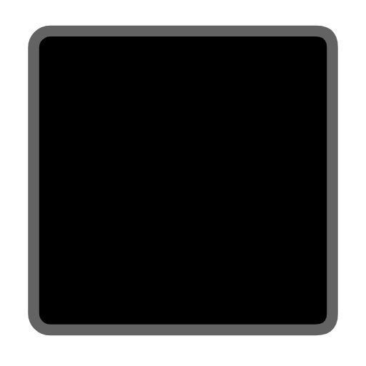 black large square as rendered by Microsoft