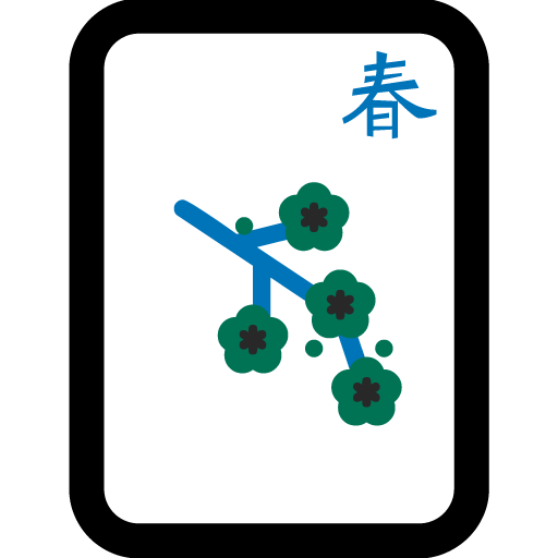 Mahjong Tile Spring as drawn by Microsoft in Windows 11 November 2021 Update