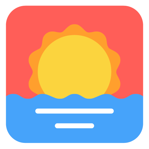 Sunrise as drawn by Microsoft in Windows 11 November 2021 Update