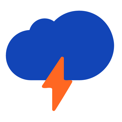 Cloud with Lightning as drawn by Microsoft in Windows 11 November 2021 Update