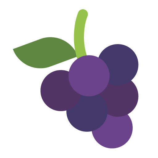 Grapes as drawn by Microsoft in Windows 11 November 2021 Update