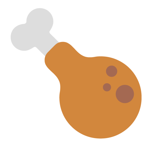 Poultry Leg as drawn by Microsoft in Windows 11 November 2021 Update