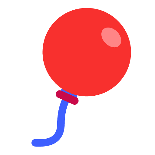 Balloon as drawn by Microsoft in Windows 11 November 2021 Update