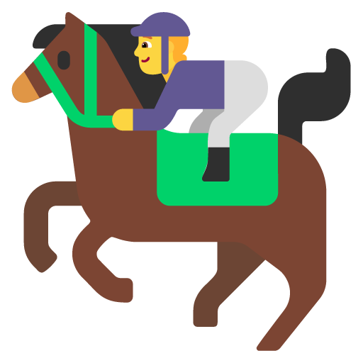 Horse Racing as drawn by Microsoft in Windows 11 November 2021 Update