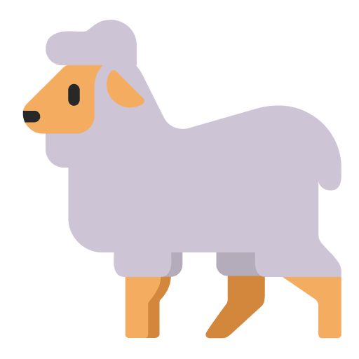 Ewe as drawn by Microsoft in Windows 11 November 2021 Update