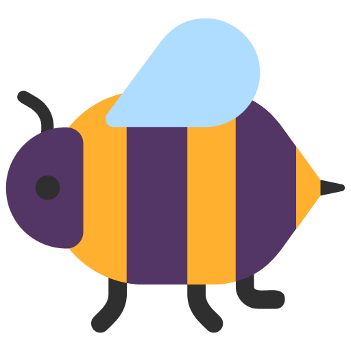 Honeybee as drawn by Microsoft in Windows 11 November 2021 Update