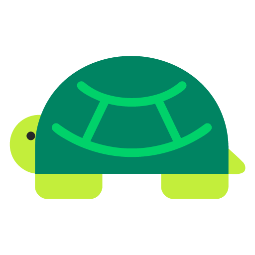Turtle as drawn by Microsoft in Windows 11 November 2021 Update