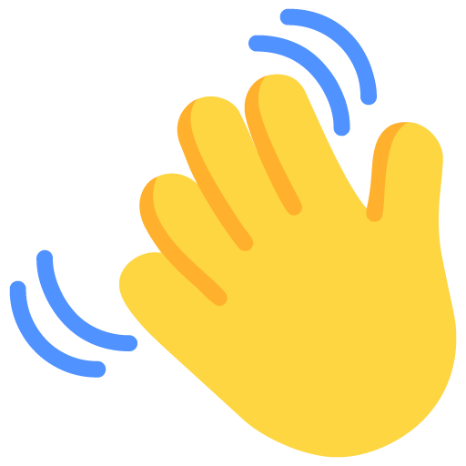 Waving Hand as drawn by Microsoft in Windows 11 November 2021 Update
