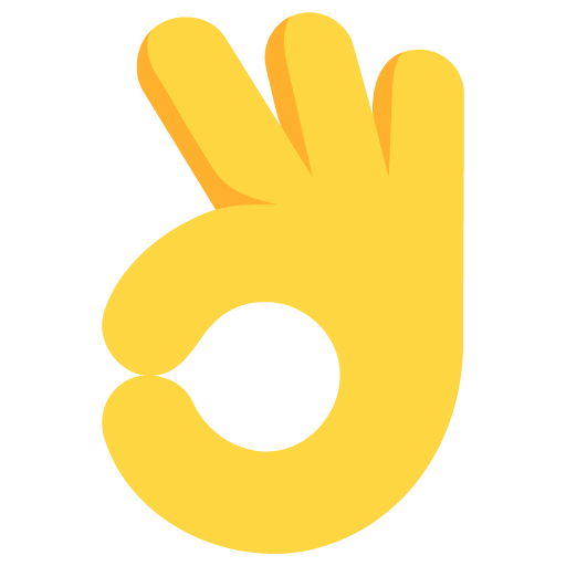 OK Hand as drawn by Microsoft in Windows 11 November 2021 Update