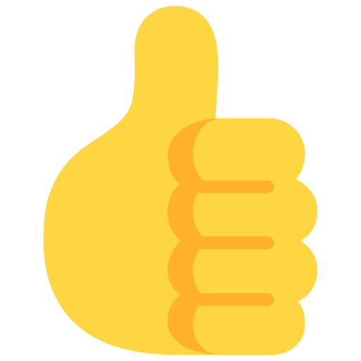 Thumbs up as drawn by Microsoft in Windows 11 November 2021 Update