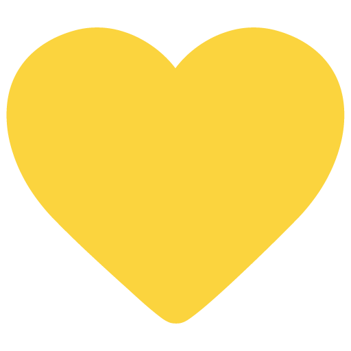 Coração Amarelo as drawn by Microsoft in Windows 11 November 2021 Update