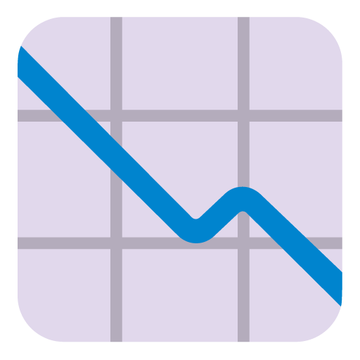Chart Decreasing as drawn by Microsoft in Windows 11 November 2021 Update