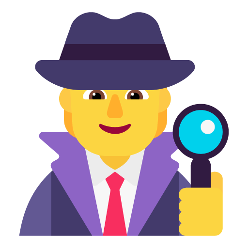 Detective as drawn by Microsoft in Windows 11 November 2021 Update