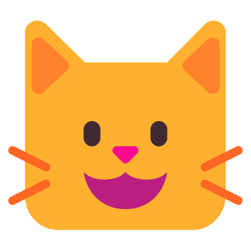 Grinning Cat as drawn by Microsoft in Windows 11 November 2021 Update