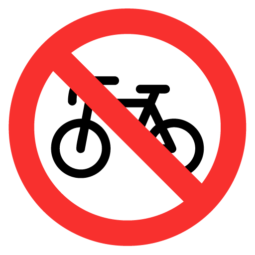 No Bicycles as drawn by Microsoft in Windows 11 November 2021 Update