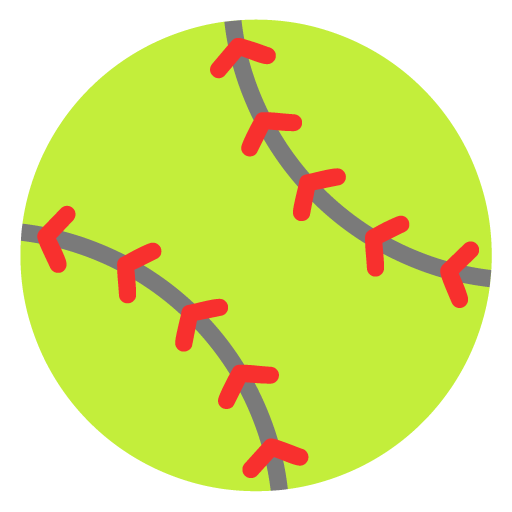 Softball as drawn by Microsoft in Windows 11 November 2021 Update