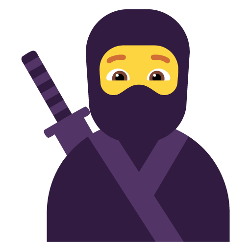 Ninja as drawn by Microsoft in Windows 11 November 2021 Update