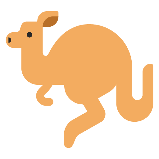 Kangaroo as drawn by Microsoft in Windows 11 November 2021 Update