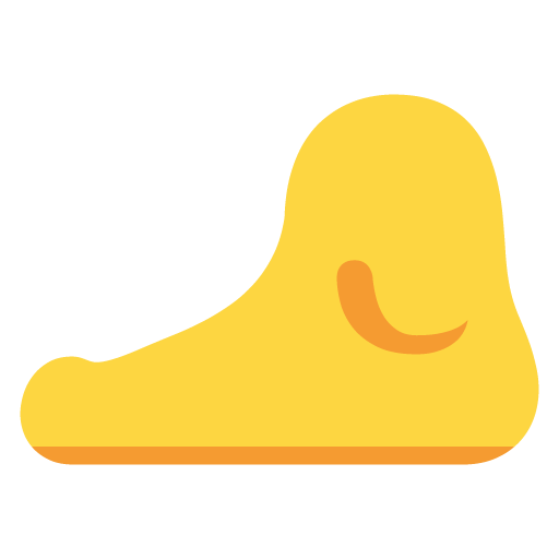 Foot as drawn by Microsoft in Windows 11 November 2021 Update
