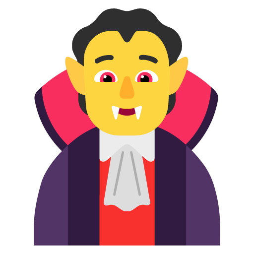 Vampire as drawn by Microsoft in Windows 11 November 2021 Update