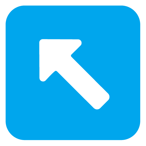 Up-Left Arrow as drawn by Microsoft in Windows 11 November 2021 Update