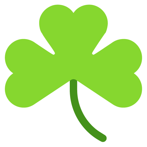Shamrock as drawn by Microsoft in Windows 11 November 2021 Update