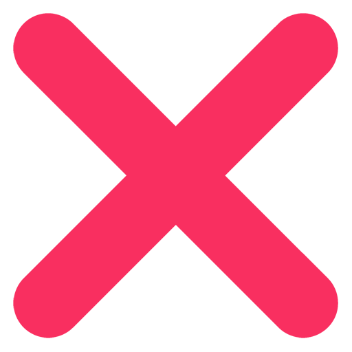 Cross Mark as drawn by Microsoft in Windows 11 November 2021 Update