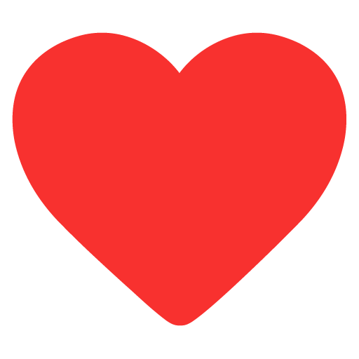 Red Heart as drawn by Microsoft in Windows 11 November 2021 Update